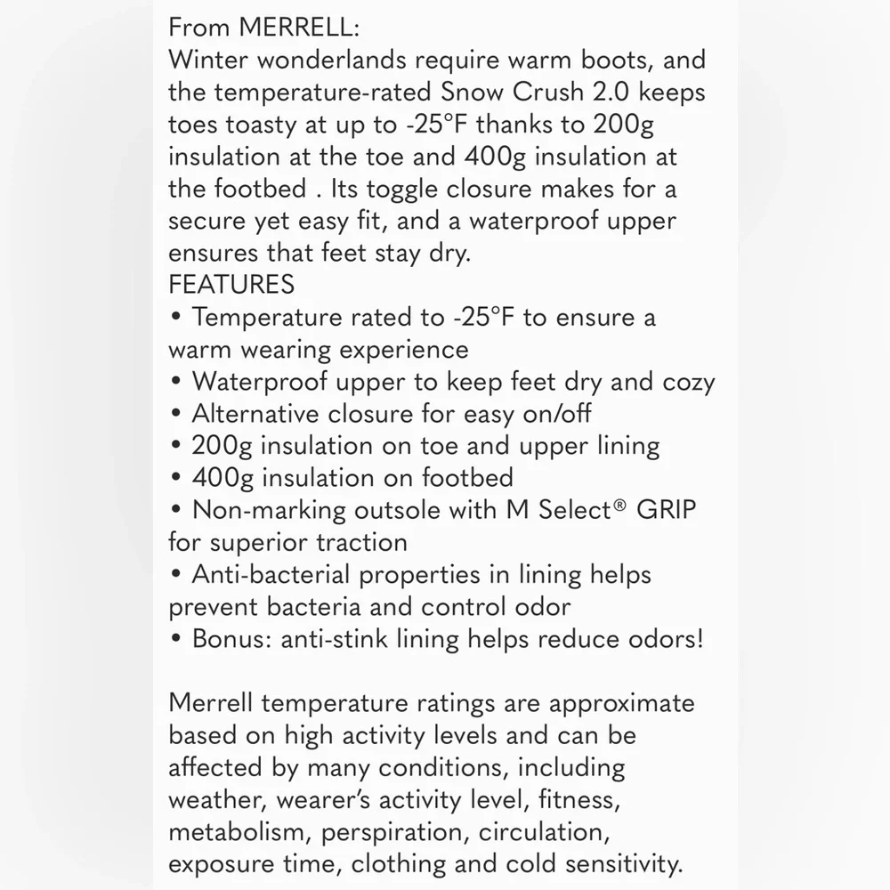 Merrell new without